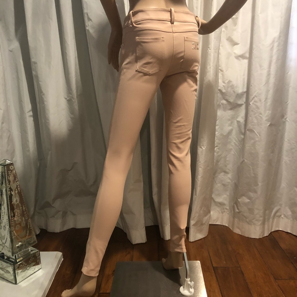 Skinny High-Rise Stretch Pants in Blush Pink - Picture 3 of 6